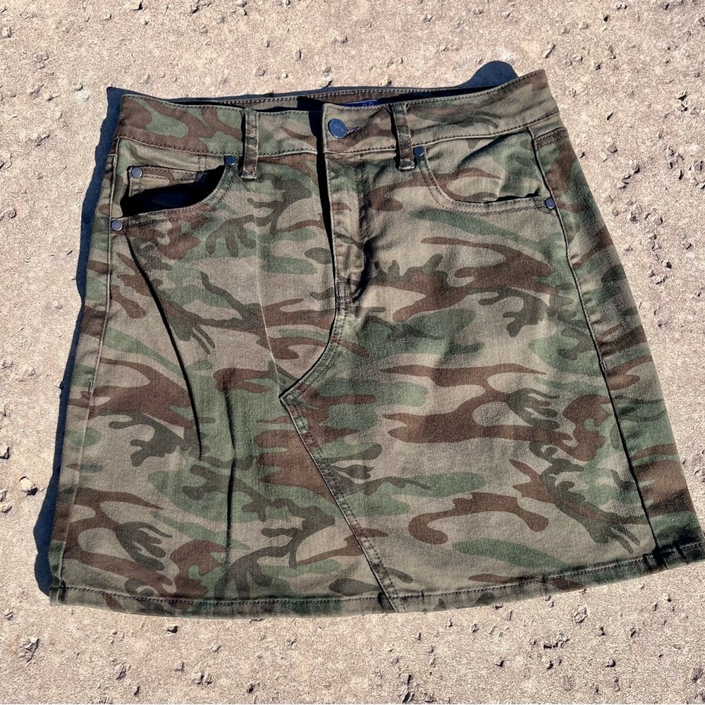 Level 99 Camo Mini Skirt